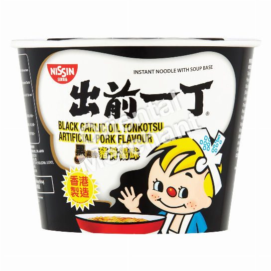 Nissin Instant Noodle Bowl (Black Garlic Oil Tonkotsu Artificial Pork ...