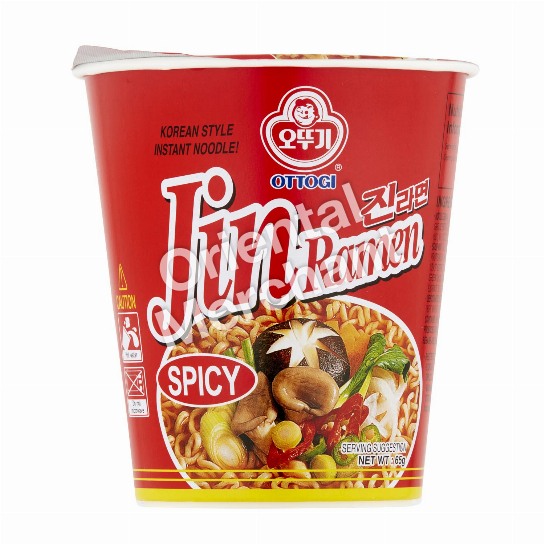 Ottogi Cup Jin Ramen Spicy 65g