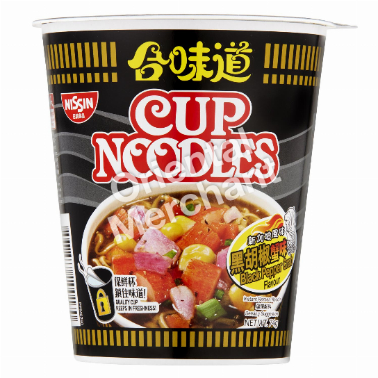 Nissin Cup Noodles (Black Pepper Crab Flavour) 74g