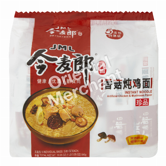 Jinmailang Instant Noodle (Chicken & Mushroom Flavour) 109gx5packs