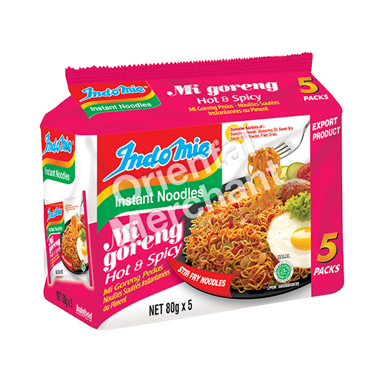 Indomie Instant Noodles Mi Goreng (Hot & Spicy Flavour) 80gx5packs