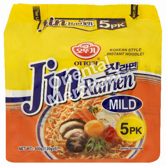 Ottogi Jin Ramen Mild 120gx5packs