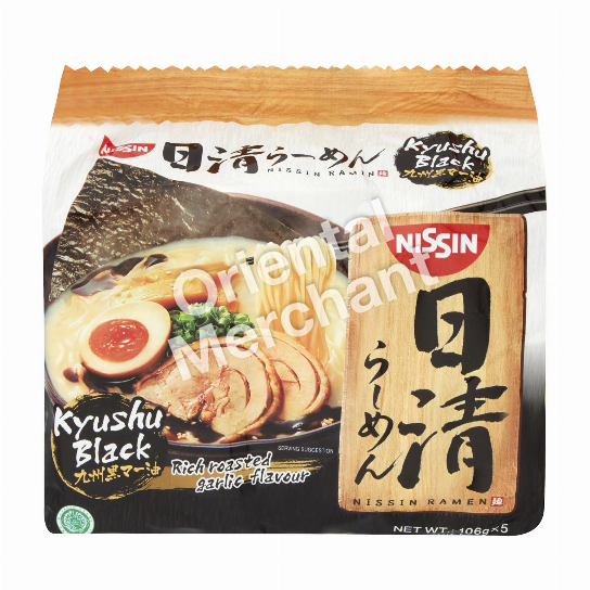 Nissin Ramen Kyushu Black Flavour 106gx5packs