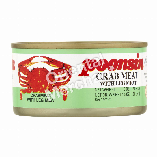 Poonsin Crab Meat with Leg Meat 170g