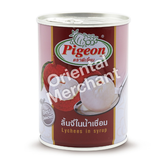 Pigeon Brand Lychees in Syrup 565g
