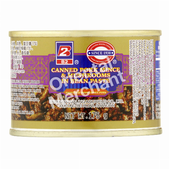 B2 Canned Pork Mince & Mushrooms in Bean Paste 175g