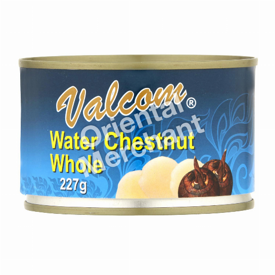 Valcom Water Chestnut Whole 227g
