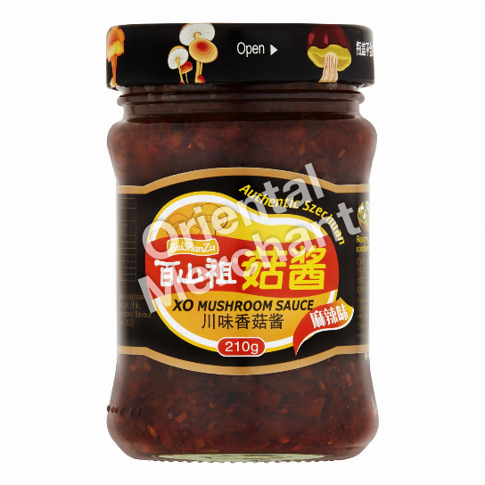 BaiShanZu XO Mushroom Sauce (Authentic Szechuan) 210g