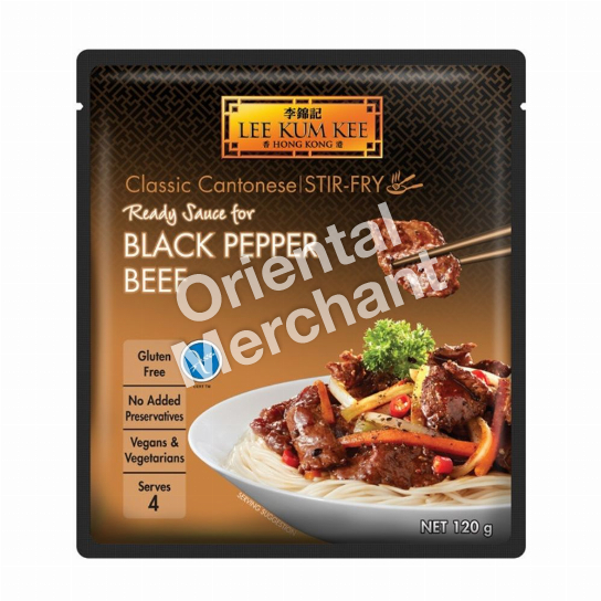 Lee Kum Kee Ready Sauce for Black Pepper Beef Gluten Free 120g