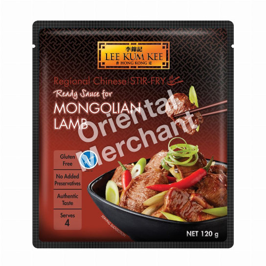 Lee Kum Kee Ready Sauce for Mongolian Lamb Gluten Free 120g