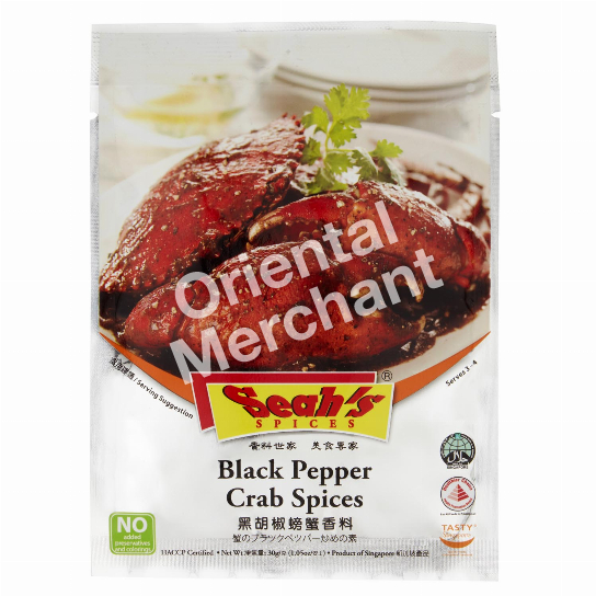 Seah's Black Pepper Crab Spices 30g