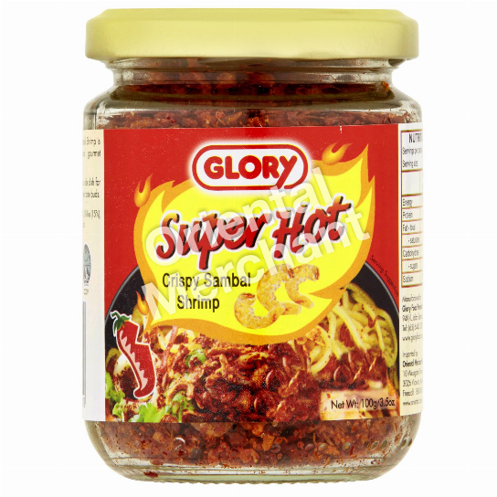 Glory Super Hot Crispy Sambal Shrimp 100g