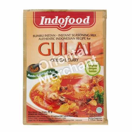Indofood Instant Seasoning Mix for Gulai (Oriental Curry) 45g