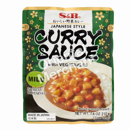 S&B Curry Sauce with Vegetables (Mild) 210g