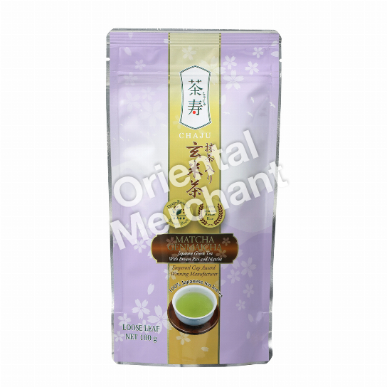Chaju Japanese Green Tea Leaf with Brown Rice and Matcha 100g