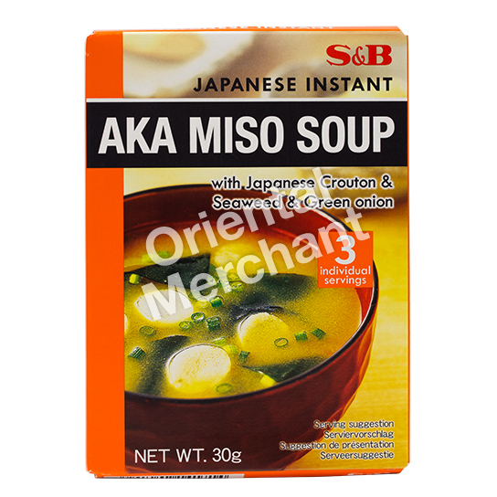 S&B Japanese Instant AKA Miso Soup 10gx3packs