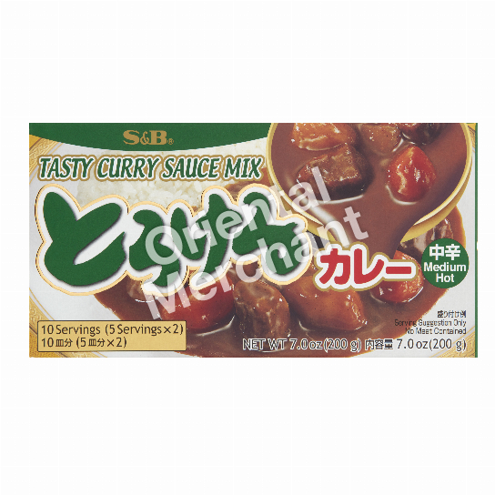 S&B Tasty Curry Sauce Mix (Medium Hot) 200g
