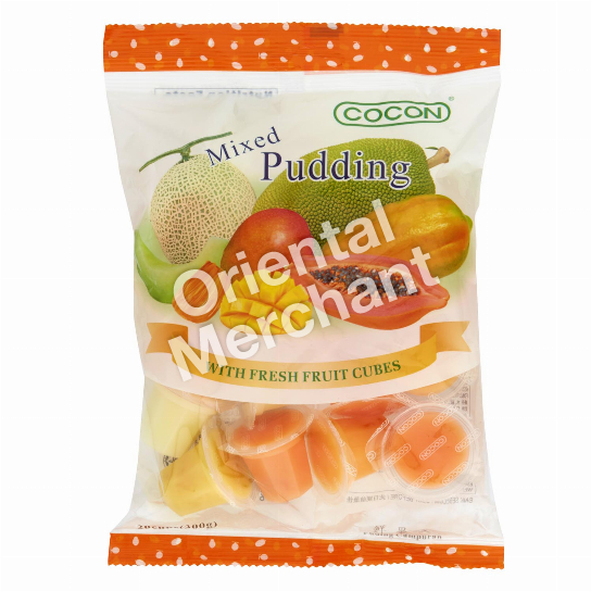 Cocon Mixed Pudding with Fresh Fruit Cubes 300g