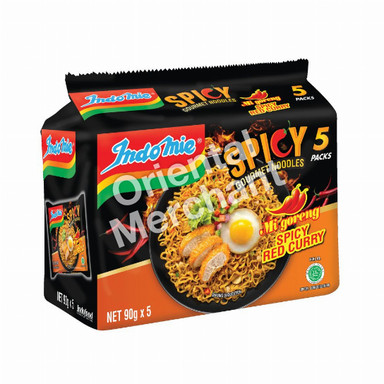 Indomie Instant Noodles Mi Goreng (Spicy Red Curry Flavour) 90gx5packs