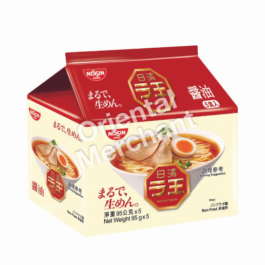 NISSIN RAOH SHOYU NDL 5PK 95G