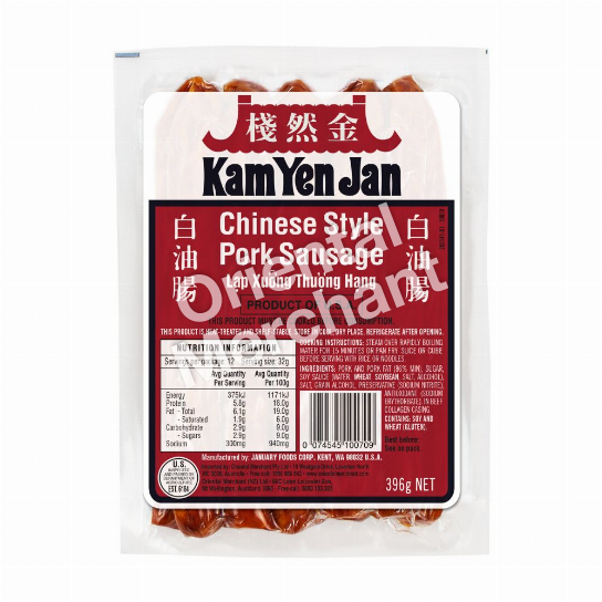 KYJ CHINESE PORK SAUSAGE 396G