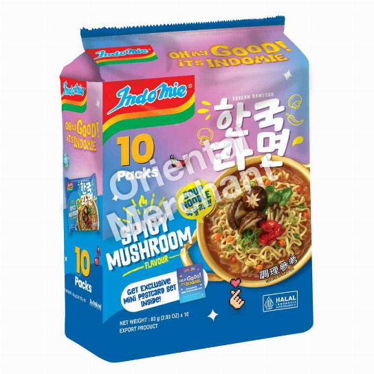 Indomie Korean Ramyeon Spicy Mushroom Flaovur 83g x 10packs