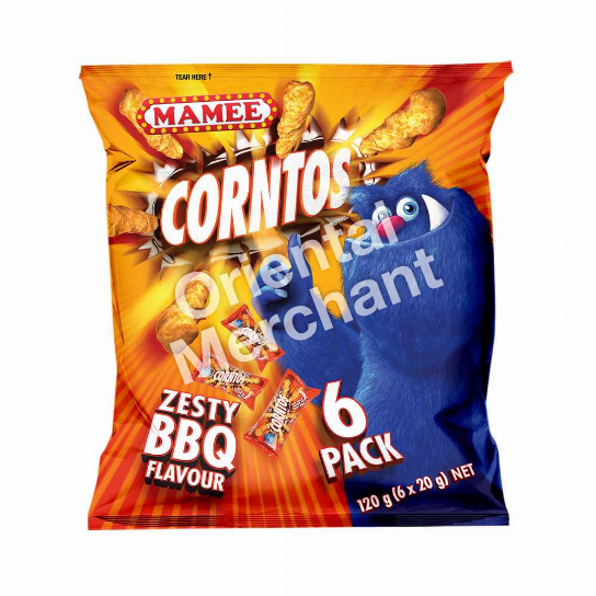 MAMEE CORNTOS ZESTY BBQ 6X20G