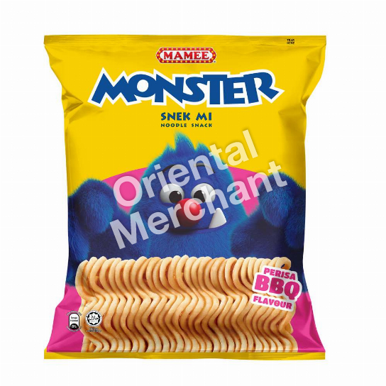 MAMEE Monster Noodle Snack BBQ Flavour 200g (8x25g)