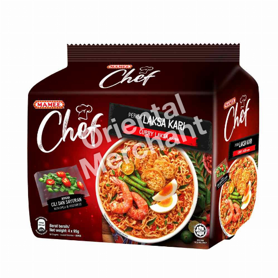 MAMEE CHEF CURRY LAKSA 89G (4PK)
