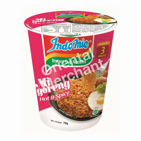 Indomie Instant Cup Noodles Mi Goreng (Hot & Spicy Flavour) 70g