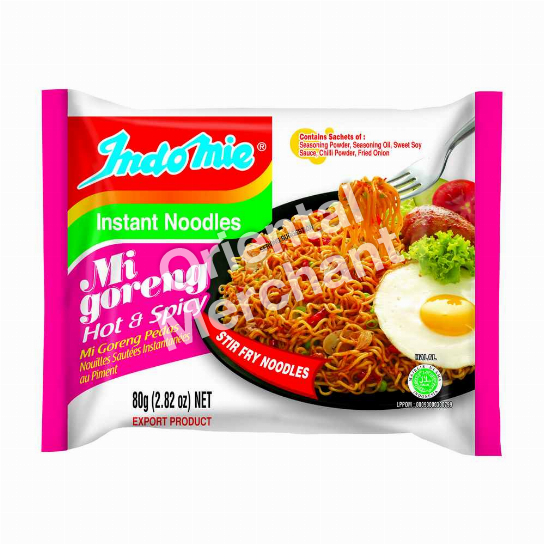 Indomie Instant Noodles Mi Goreng (Hot & Spicy Flavour) 80g