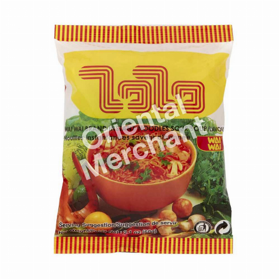 Wai Wai Brand Instant Noodles Sour Soup Flavour 60g
