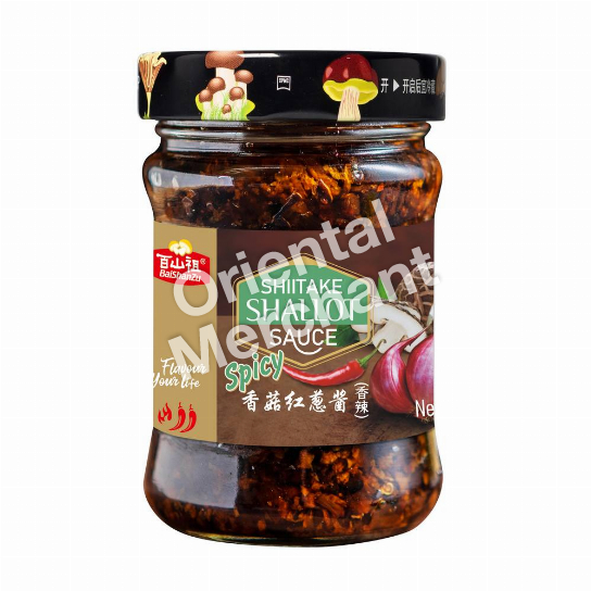 BaiShanZu Spicy Shiitake Shallot Sauce 210g