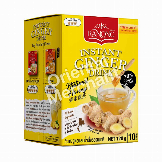 Ranong Tea Instant Ginger Drink Natural Honey 120g