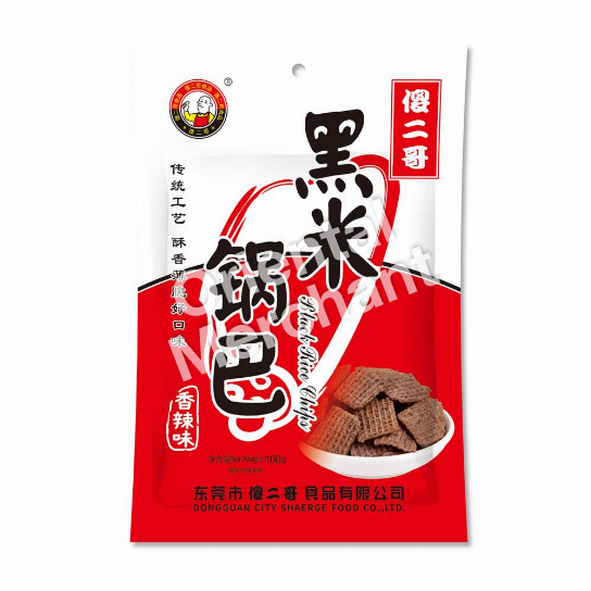 SHAERGE BLACK RICE CHIPS SPICY 100G