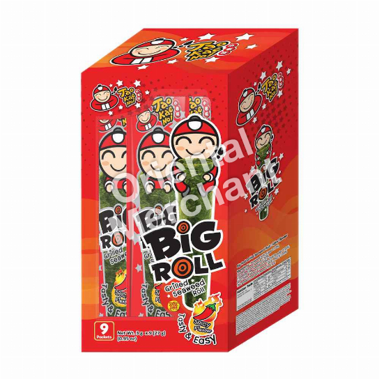 Tao Kae Noi Big Roll Grilled Seaweed Roll (Spicy Flavour) 3gx9packs