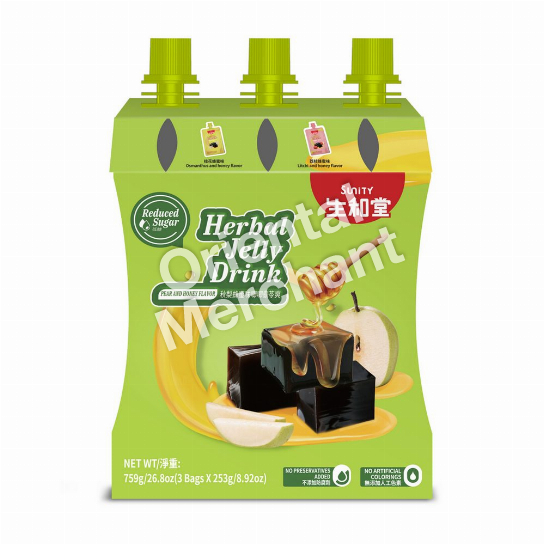 Sunity Herbal Jelly Drink Pear and Honey Flavour 759g (3x253g)
