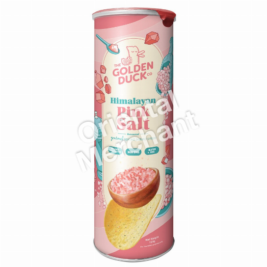 The Golden Duck Gourmet Potato Crisps Himalayan Pink Salt Flavour 125g