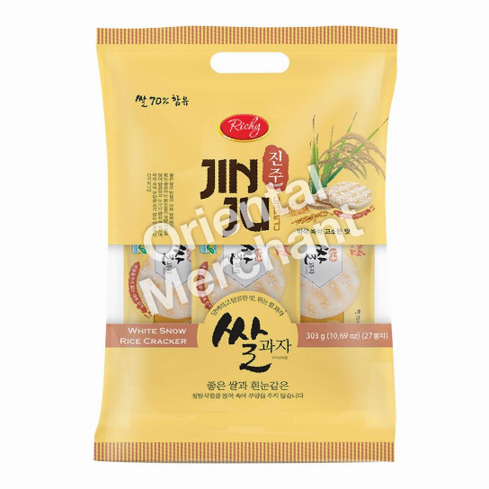 Richy Jinju Snow Rice Cracker 303g