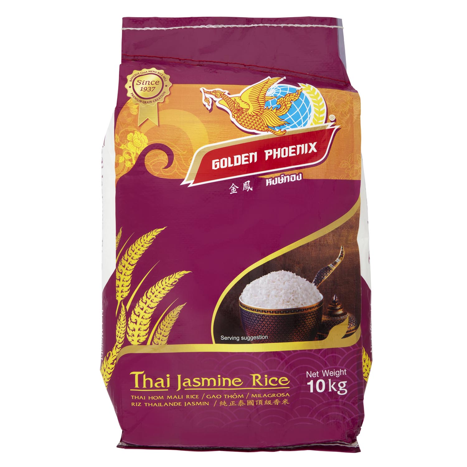 Golden Phoenix Thai Jasmine Rice 10kg