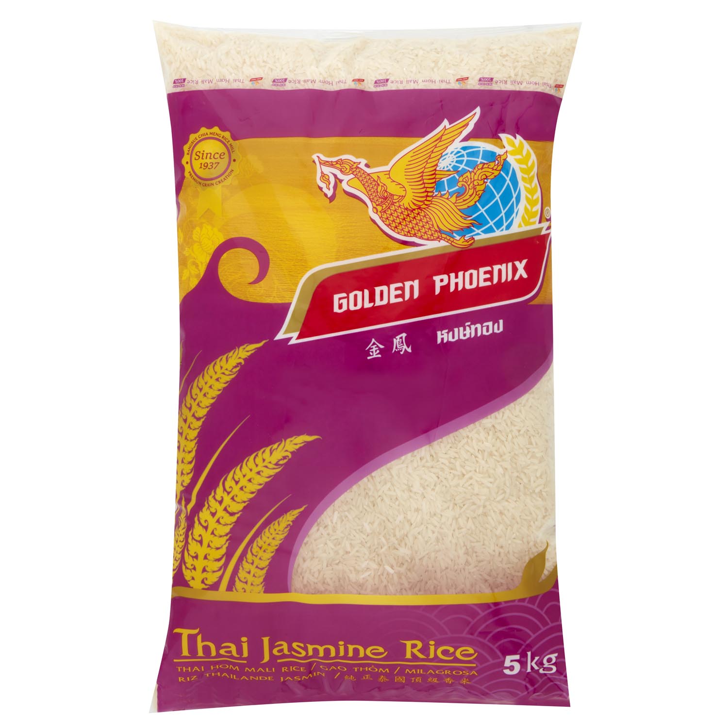 Golden Phoenix Thai Jasmine Rice 5kg
