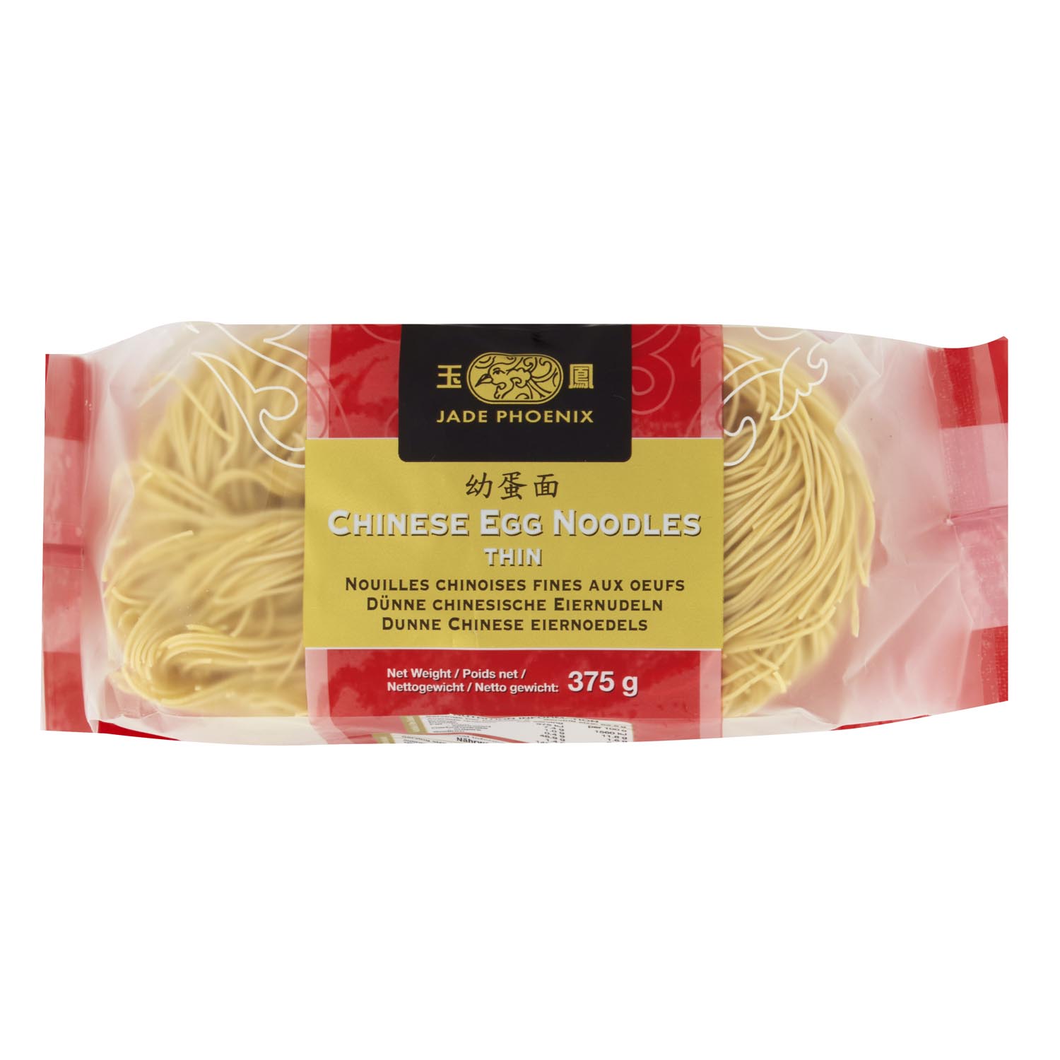 Jade Phoenix Chinese Egg Noodles (Thin) 375g