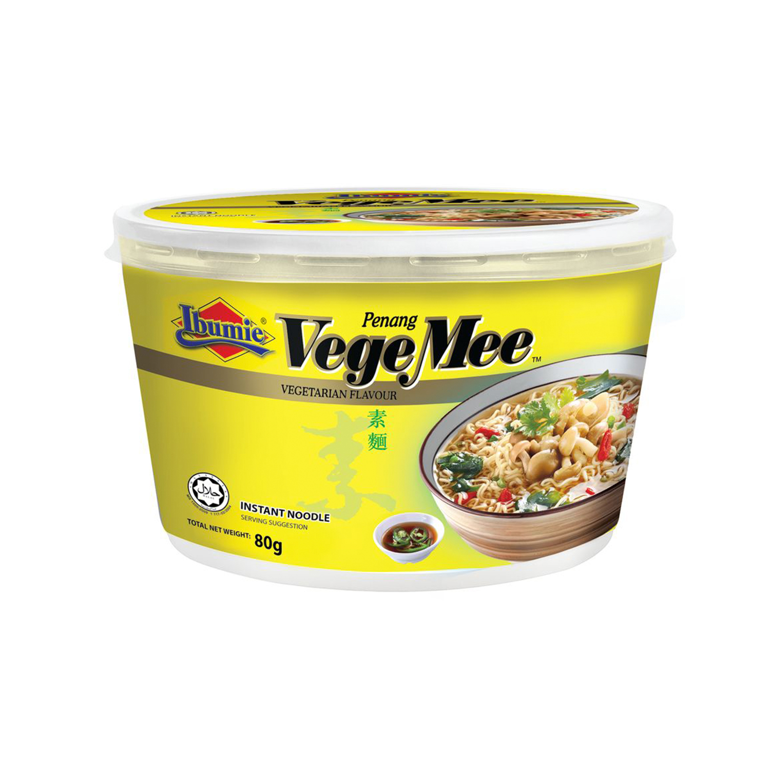 Ibumie Penang Vege Mee Bowl Noodle 80g