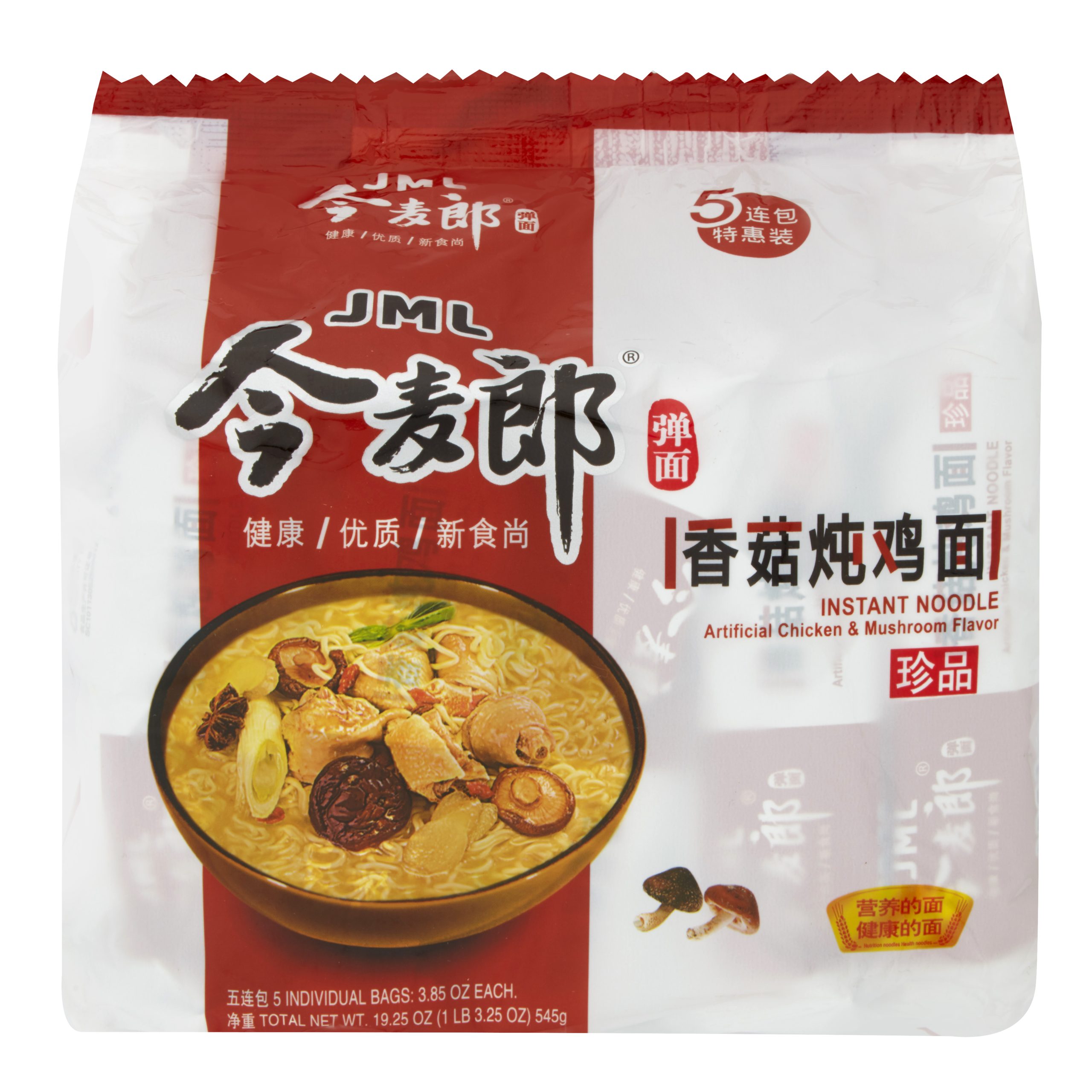 Jinmailang Instant Noodle (Chicken & Mushroom Flavour) 109gx5packs
