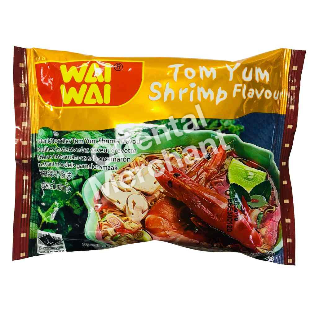 Wai Wai Brand Instant Noodles Tom Yum Shrimp Flavour 60g