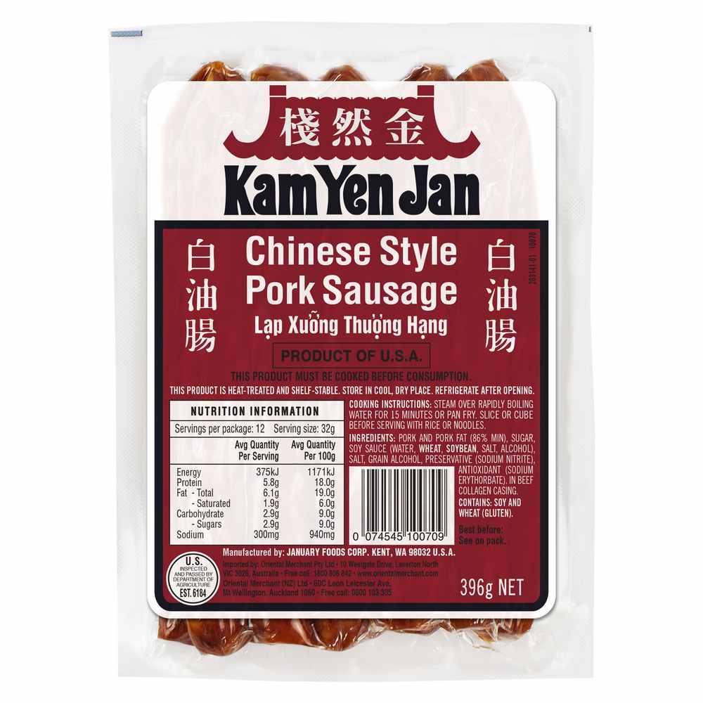 KYJ CHINESE PORK SAUSAGE 396G