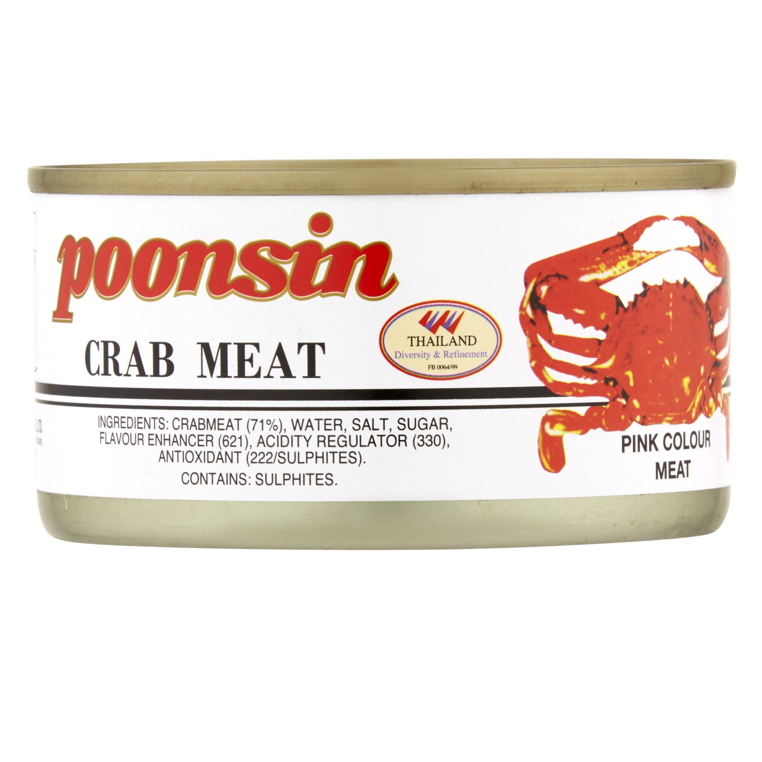 Poonsin Crab Meat (Pink Colour Meat) 170g