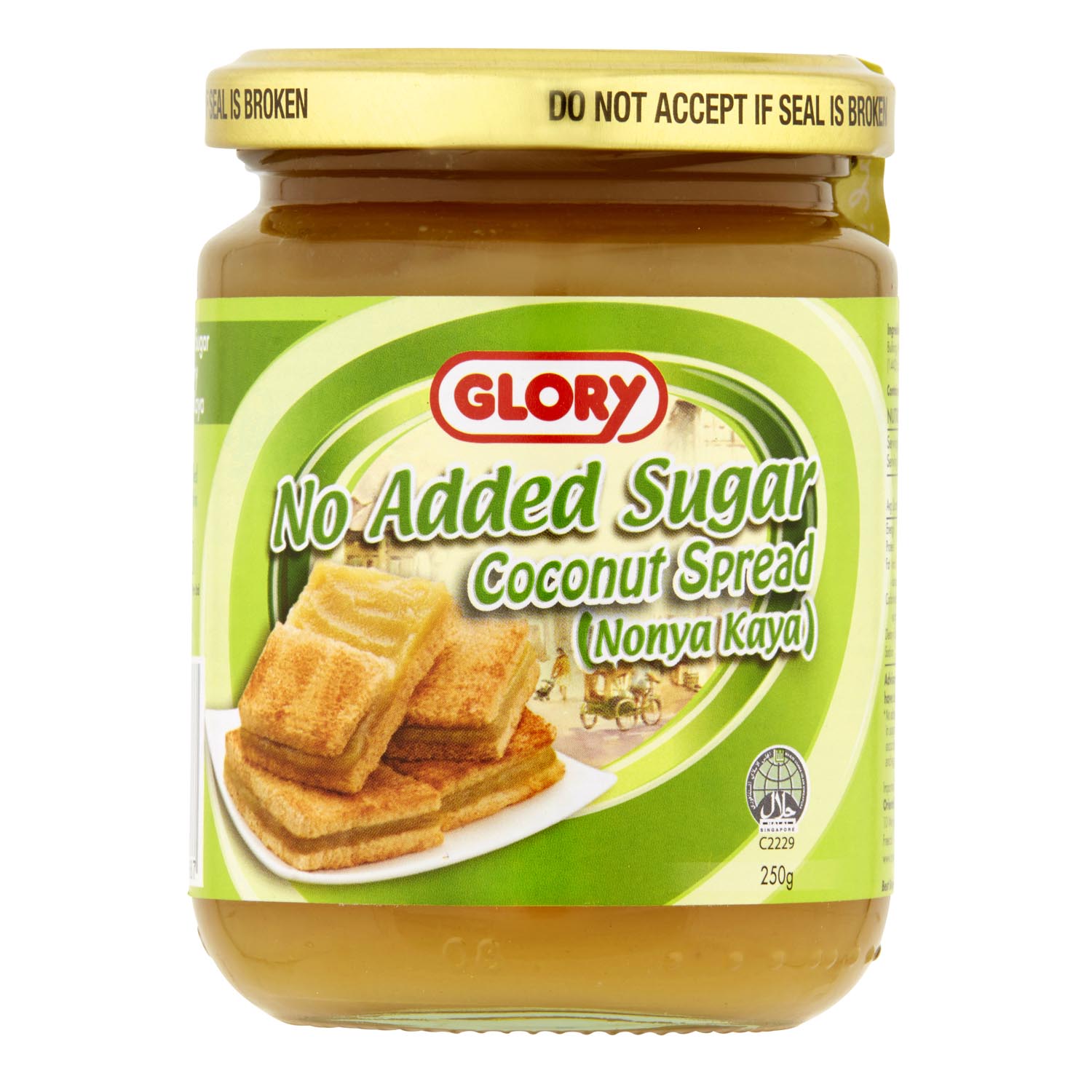 Glory No Added Sugar Coconut Spread (Nonya Kaya) 250g