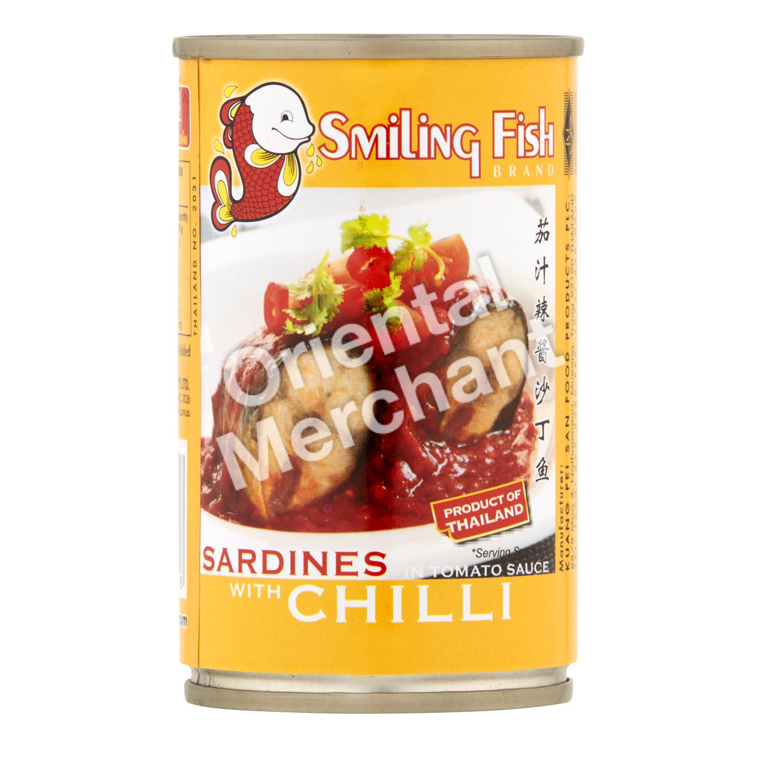 Smiling Fish Brand Sardines in Tomato Sauce with Chilli 155g