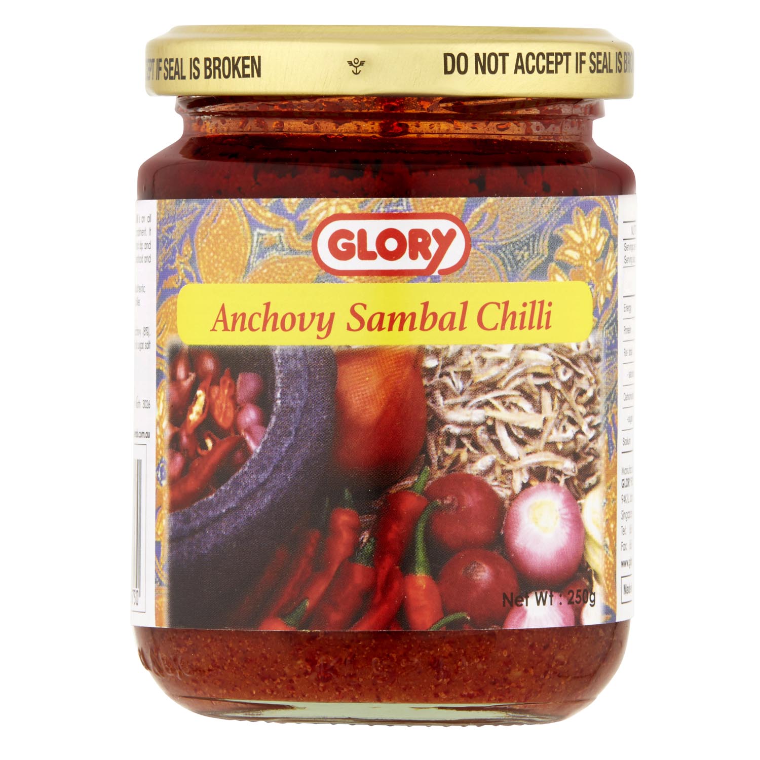 Glory Anchovy Sambal Chilli 250g